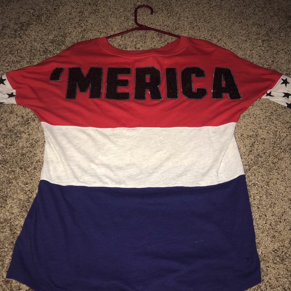 RARE BLING ‘MERICA long sleeve tee